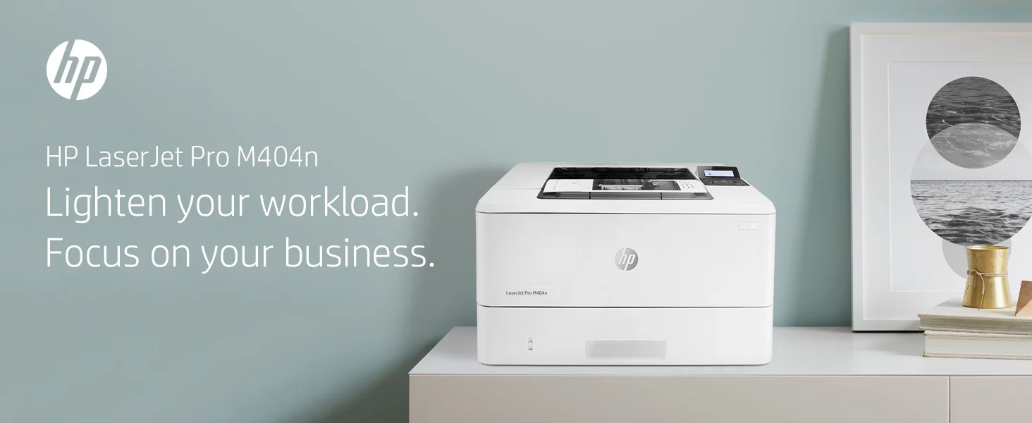 HP LaserJet Pro M404n business multifunction printer moving forward work workload focus