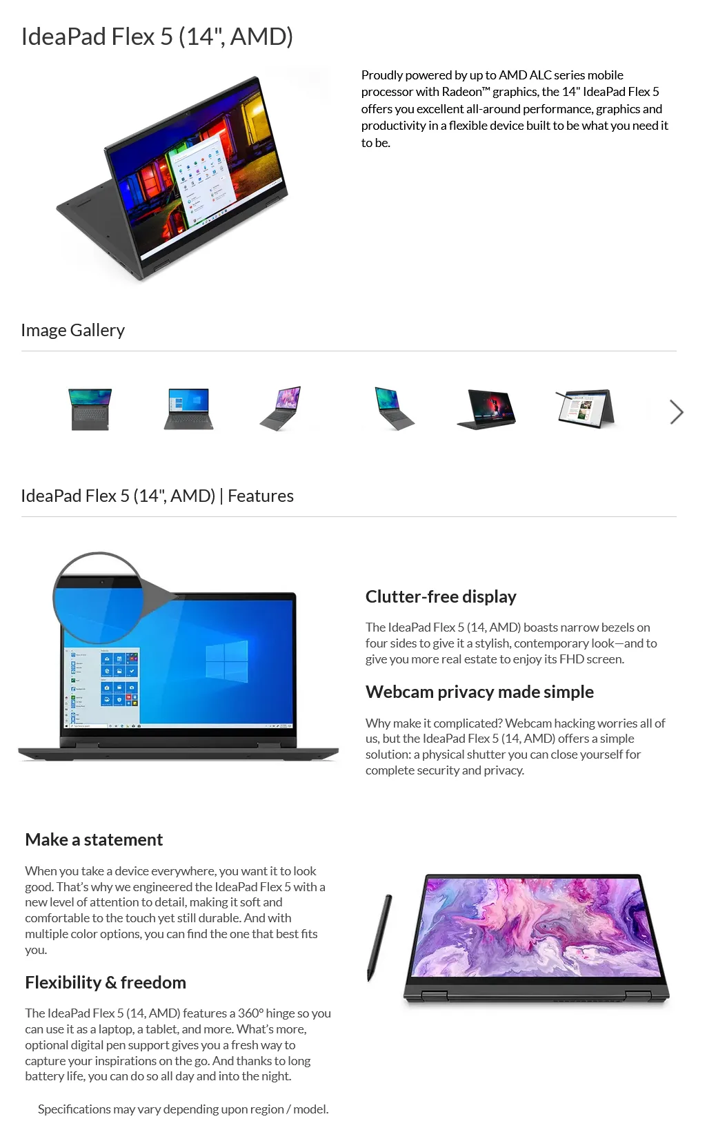 Lenovo IdeaPad Flex 5 14ALC714 desc