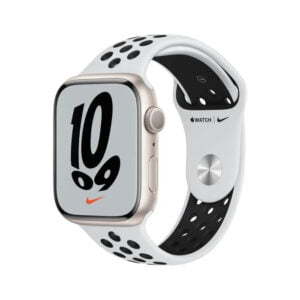 Apple Watch Series 7 (GPS + Cellular) With Nike Sport Band 45mm Starlight Aluminium Case