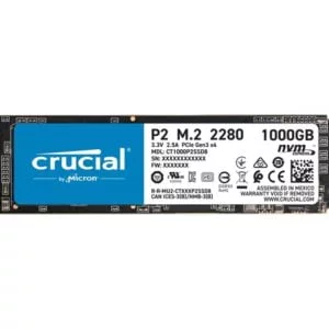 Crucial P2 1TB 3D NAND NVMe PCIe M.2 SSD Up to 2400MB/s - CT1000P2SSD8