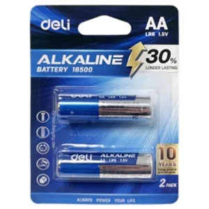 Deli - Alkaline Battery AA 1.5V Pack of 2