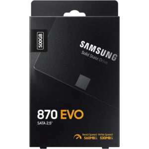 Samsung 870 Evo 2.5-inch 500GB Serial ATA III Internal SSD MZ-77E500BW