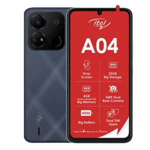 Itel A04 (3G Dual Sim 32GB) Smartphone