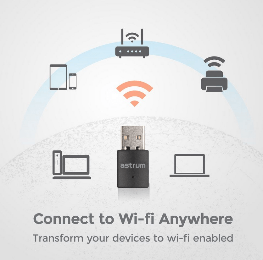 Astrum 300Mbps Nano Wi-fi Network Adapter for PC Laptop - NA300 - Image 2