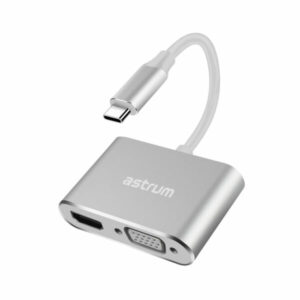 Astrum DA660 USB-C to VGA + 4K HDMI Adapter