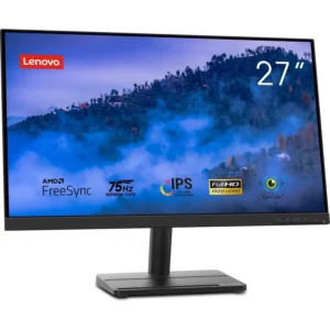 Lenovo L27e-30 27 Inch PC Monitor | FHD, 1080p, 75Hz, IPS, 6ms, VGA and HDMI
