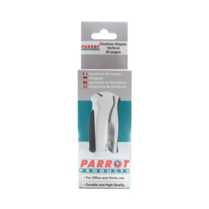 Parrot Desktop Steel Stapler Medium 105*(24/6 26/6) Grey 20 Pages
