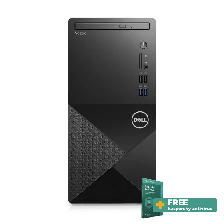 Dell Vostro 3910 Core i3-12100 8GB RAM 512GB SSD Win 11 Pro Desktop Tower PC with FREE Kaspersky Antivirus
