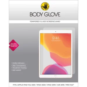 Body Glove Tempered Glass Protector for Apple iPad 10.2/Air 19/Pro 10.5/ 7th and 8th Gen iPad