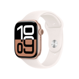 Apple Watch Series 10 GPS 46mm Rose Gold Aluminium Case with Light Blush Sport Band - M/L