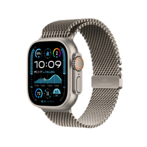 Apple Watch Ultra 2 GPS + Cellular 49mm Natural Titanium Case with Natural Titanium Milanese Loop - S